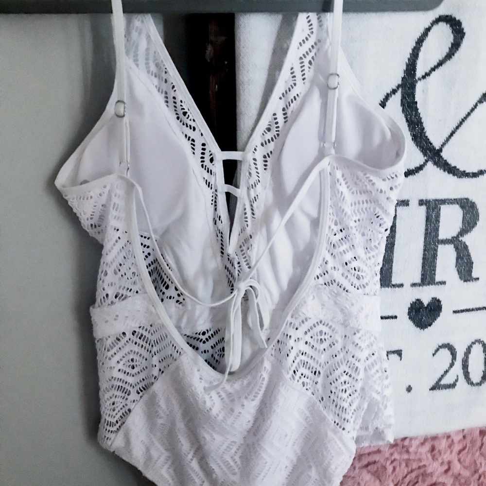 NWOT White swimsuit - Picture 2 of 5